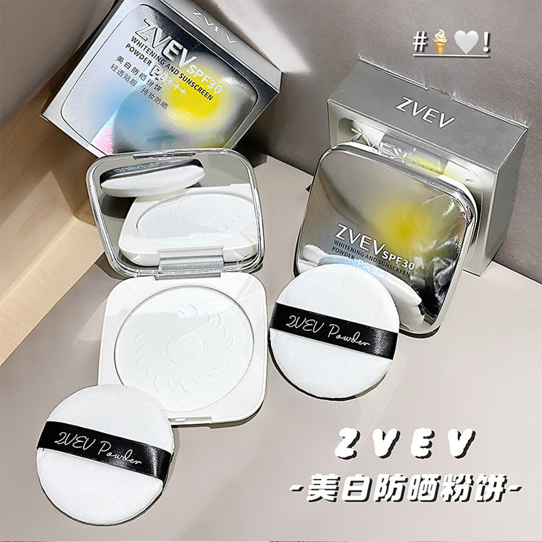 ZVEV Whitening Sunscreen Setting Powder Soft Focus Oil Control Blurring Loose Powder Concealer Brightening Skin Tone for Oily Skin Z172