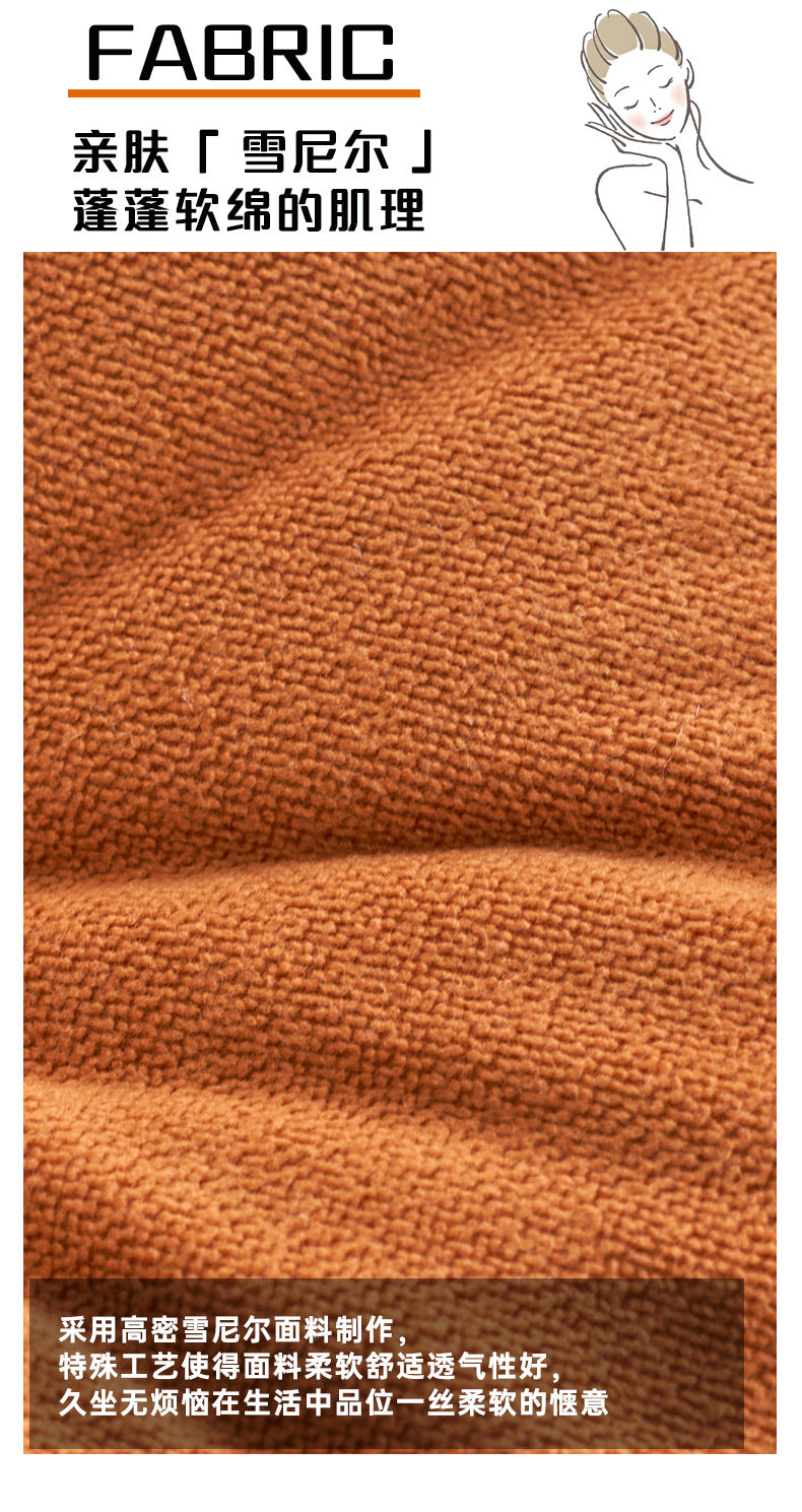 Northern Europe ins Solid Color Cushion Office Chenille Thickened Chair Pad Bedroom Bay Window Cushion Tatami Futon