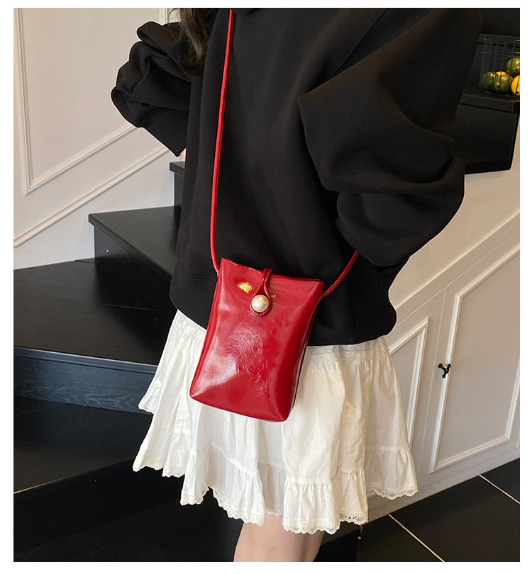 New Chinese Style Mini Handbag for Women2024New high-end versatile coin purse casual single shoulder crossbody phone bag