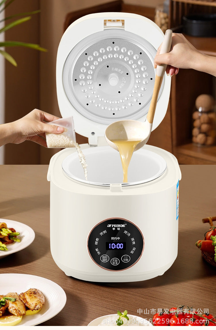 Positive Hemisphere Household Rice Cooker Small Mini1to2People3L Multifunctional Smart Rice Cooker with Reservation and Steaming Wholesale