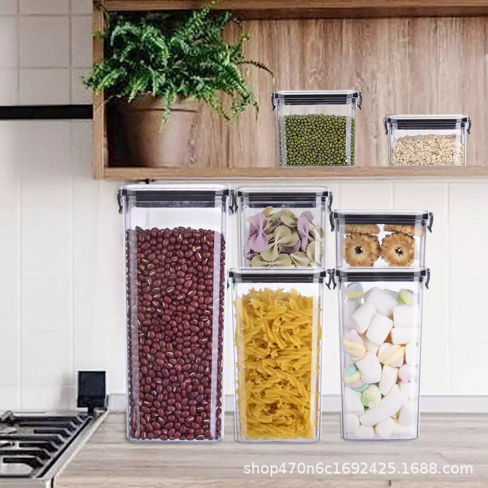 New Locking High-Quality Kitchen Storage Organizer for Grains and Cereals, Insect-Proof, Moisture-Proof, Sealed Canister, Fresh-Keeping Box
