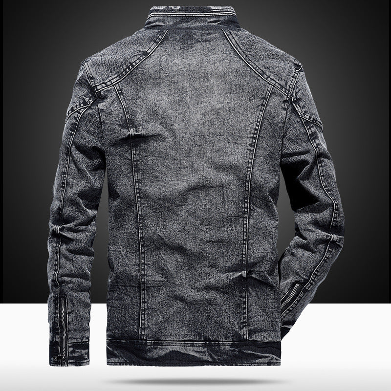 New Men Fall/Winter Korean Style Trendy Cotton Slim Fit Men's Vintage Jacket
