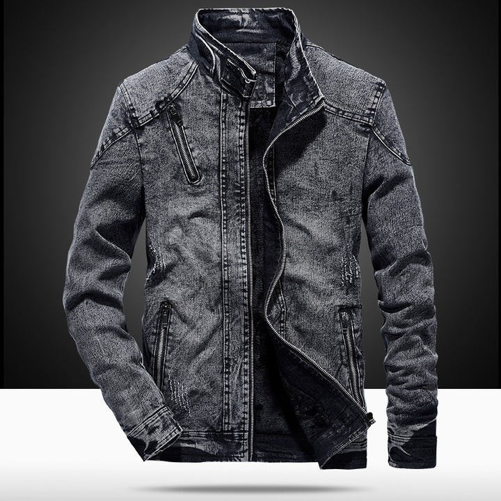 New Men Fall/Winter Korean Style Trendy Cotton Slim Fit Men's Vintage Jacket