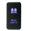 REAR LIGHTS 蓝色双灯适用丰田酷路泽改装开关带LED灯带200MM线