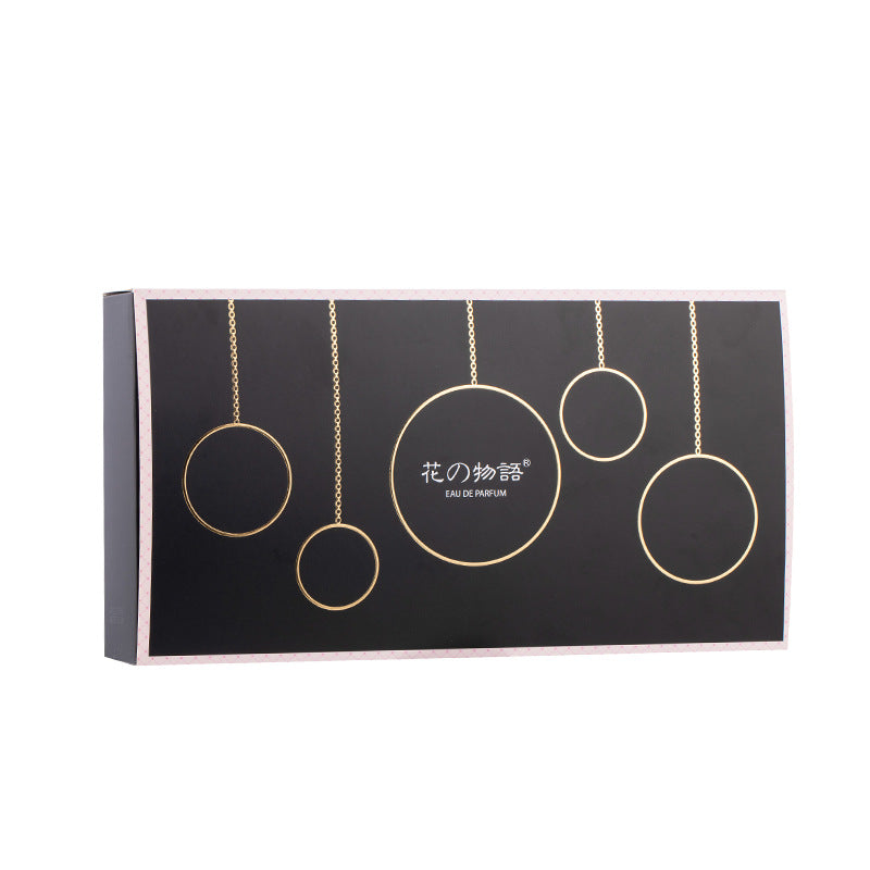 Flower Story Gift Box Women's Perfume Four-piece Set Perfume Wholesale Long-lasting Light Fragrance Recommended Black Coffee Perfume Women