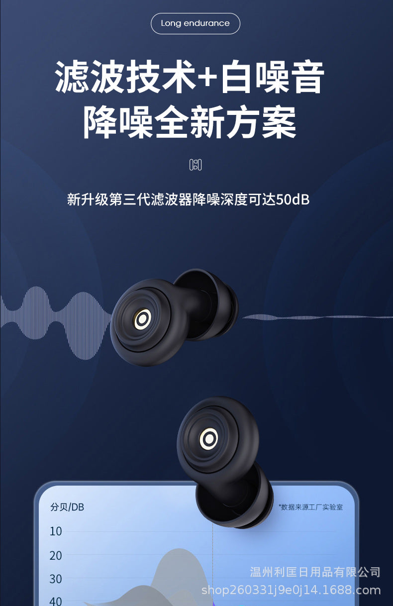 New Product Filter Silicone Noise Reduction Soundproof Earplugs Adult Student Immersive Self-study Sleep Anti-noise Mute Artifact