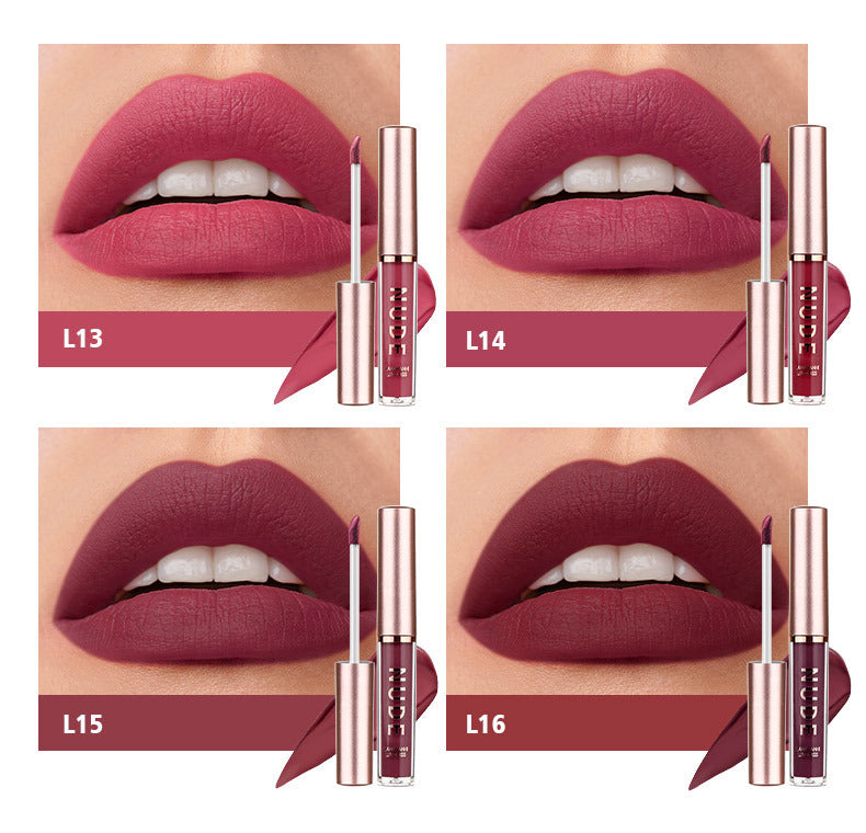 Langmanni16Lip Gloss Set Matte Velvet Four-Pack Lip Gloss Set
