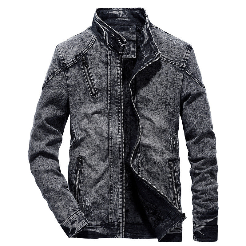 New Men Fall/Winter Korean Style Trendy Cotton Slim Fit Men's Vintage Jacket