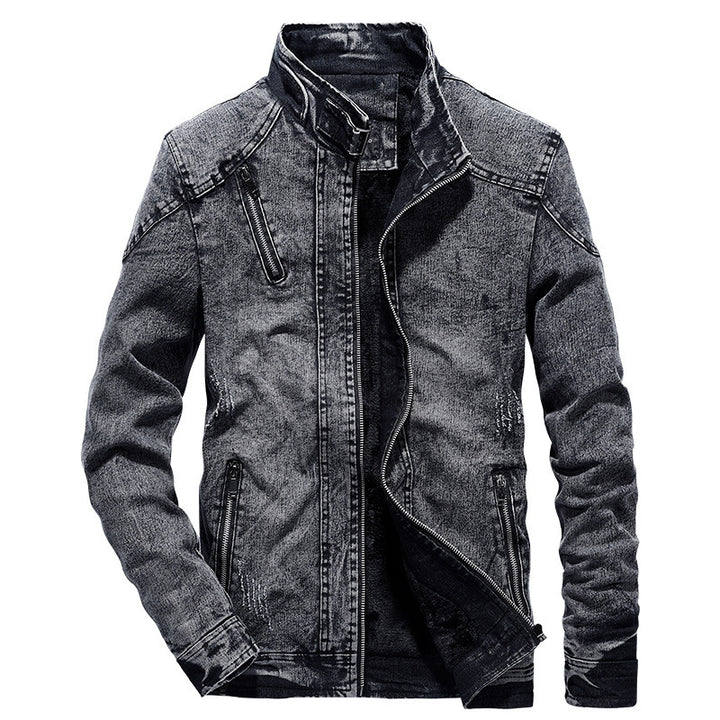 New Men Fall/Winter Korean Style Trendy Cotton Slim Fit Men's Vintage Jacket