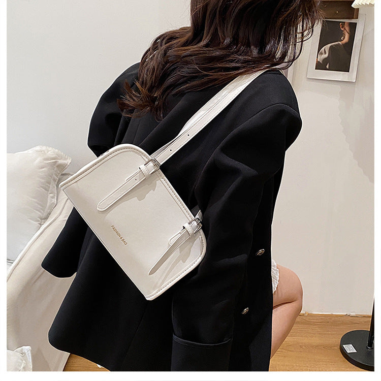 2025Spring New Crossbody Handbag Underarm Fashion Versatile Trendy Internet Celebrity Design High-Quality Texture Girlfriend Bag