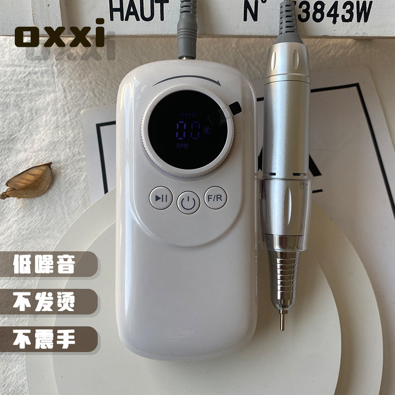 OXXI Japanese Style Rechargeable Portable Cuticle Remover Nail Polish Remover Nail Drill Machine for Nail Salon Use