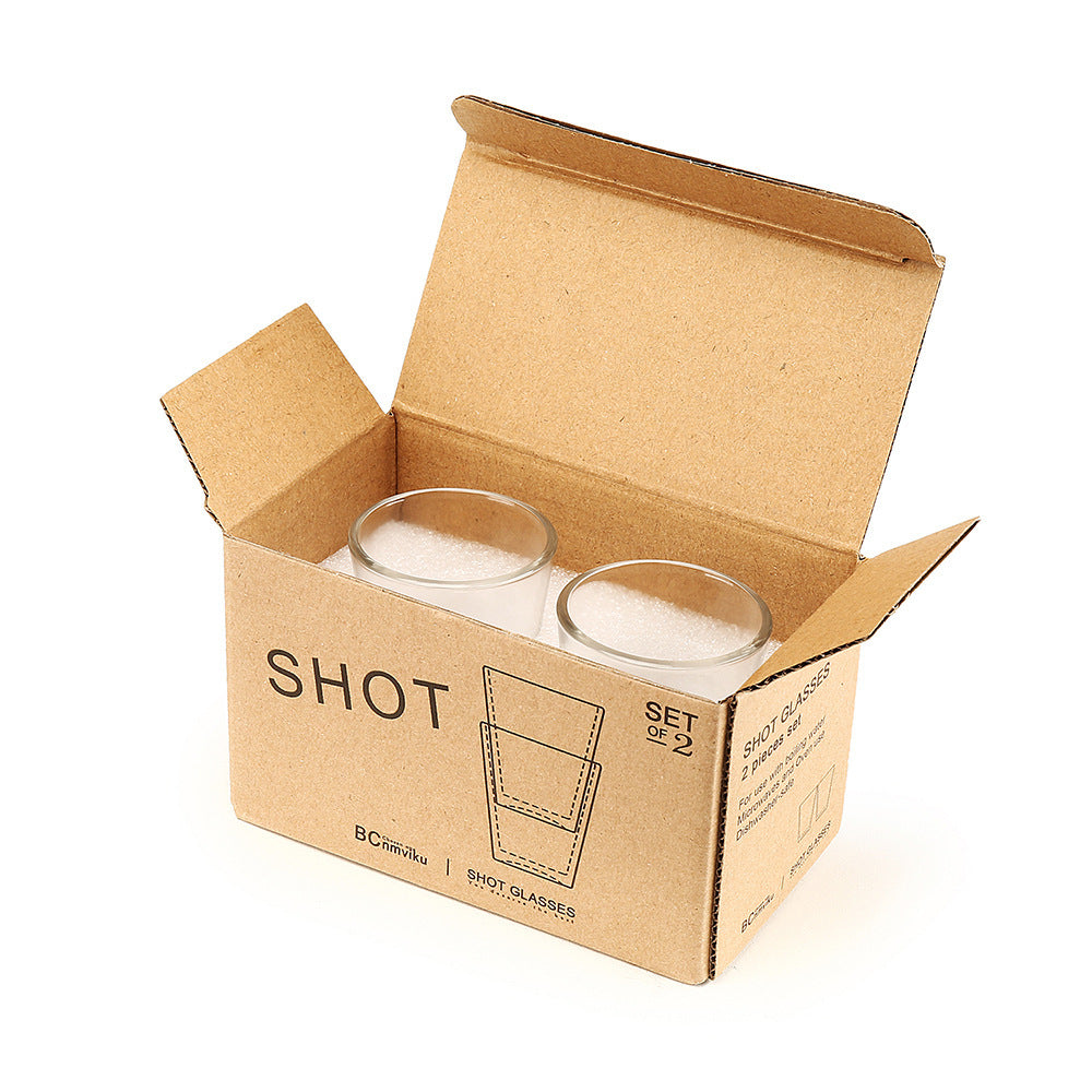 Wholesale Glass Small Round Cup Espresso Cup Double Measurement Baking Coffee Extraction Cup Thickened Liquor Cup Ounce Cup