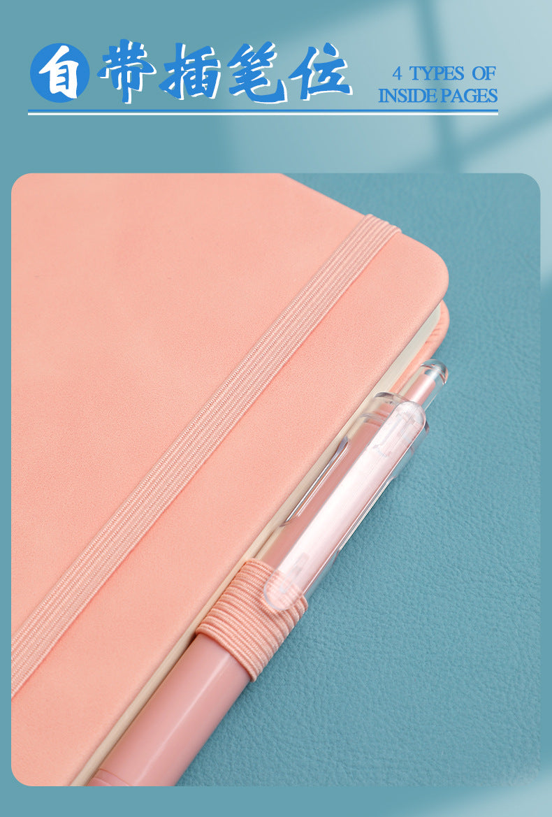 In-stock Cross-border Amazon A6Business Office Notebook Journal Internet Celebrity Planner Student Simple Strap Notebook