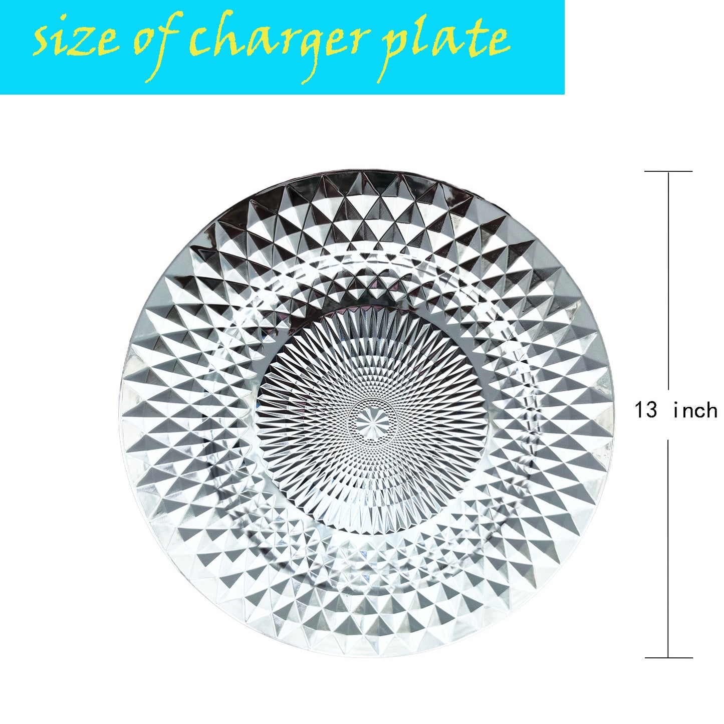 Foreign Trade charger plates Diamond-shaped Plate Western Restaurant Dinner Party Dining Tray Christmas Party Decoration Mat Tray