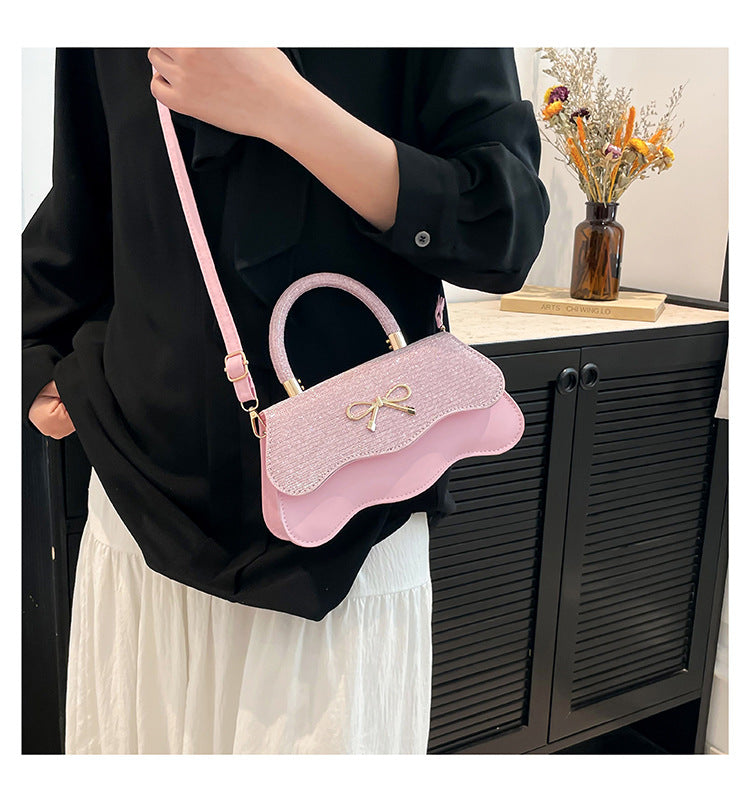 Fashion Trend Casual Simple Texture Baguette Bag2025Summer new style women's personalized shoulder crossbody bag