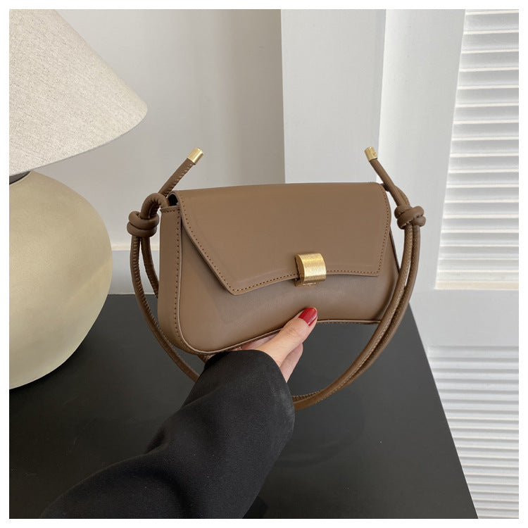 Trendy Women's Shoulder Crossbody Bag Small Square Bag2024Spring new style simple retro hand-held underarm bag