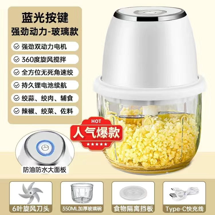Electric Garlic Masher, Garlic Crusher, Garlic Grinder, Meat Grinder, Garlic Paste Maker, Household Garlic Mincer, Garlic Chopper