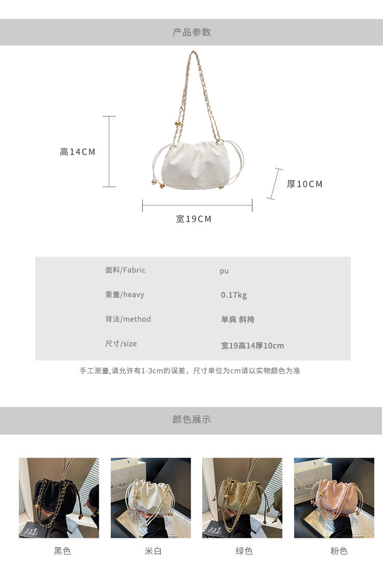 Popular Bags for Women This Year2024New Style Crossbody Bag for Women ins High-end stylish versatile single-shoulder chain bag for women