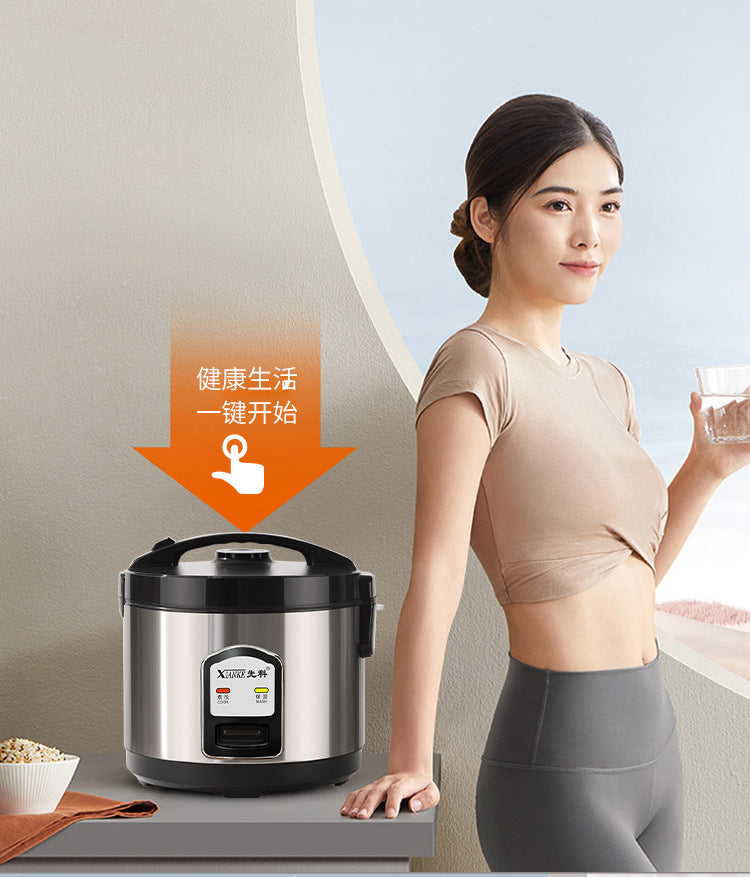 Mini Rice Cooker3-4Small Rice Cooker1-2People304Stainless Steel Food Grade Inner Tank Household Old Style5-6