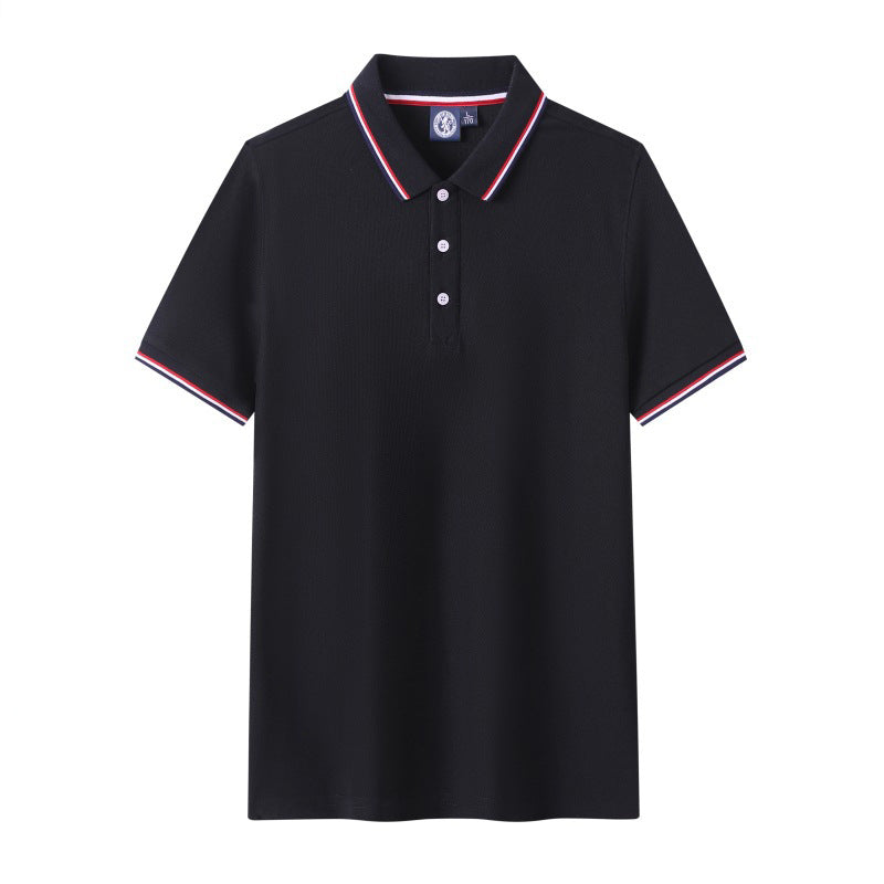 Short Sleeve polo Men's Summer Workwear Turn-down Collar Printed Work Shirt logo Patterned Advertising Shirt for Men polo Shirt