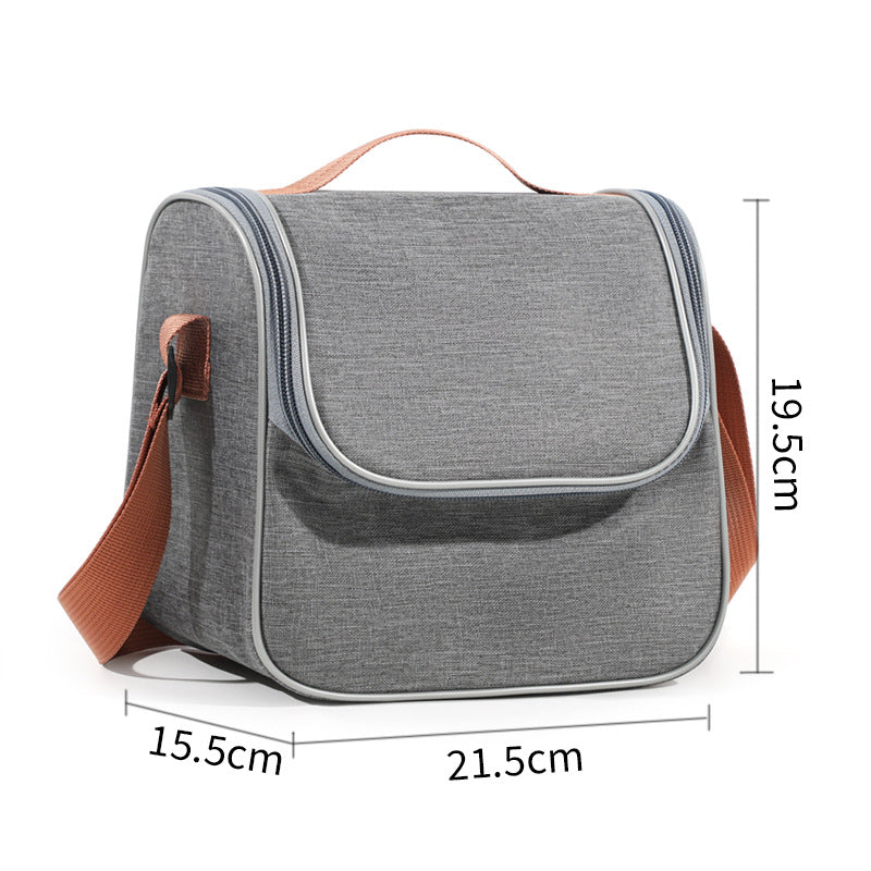 Simple Outdoor Large Capacity Lunch Box Storage Bag, Crossbody Multifunctional Lunch Bag, Portable Handheld Insulated Bento Bag