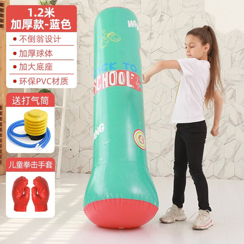 Inflatable Punching Bag Punching Column Standing Sandbag Adult Home Training Equipment Children's Equipment