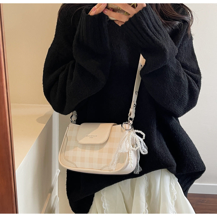 Cross-border high-end trendy underarm bag small square bag for women2025New Handbag Trendy Fashion Versatile Shoulder Bag
