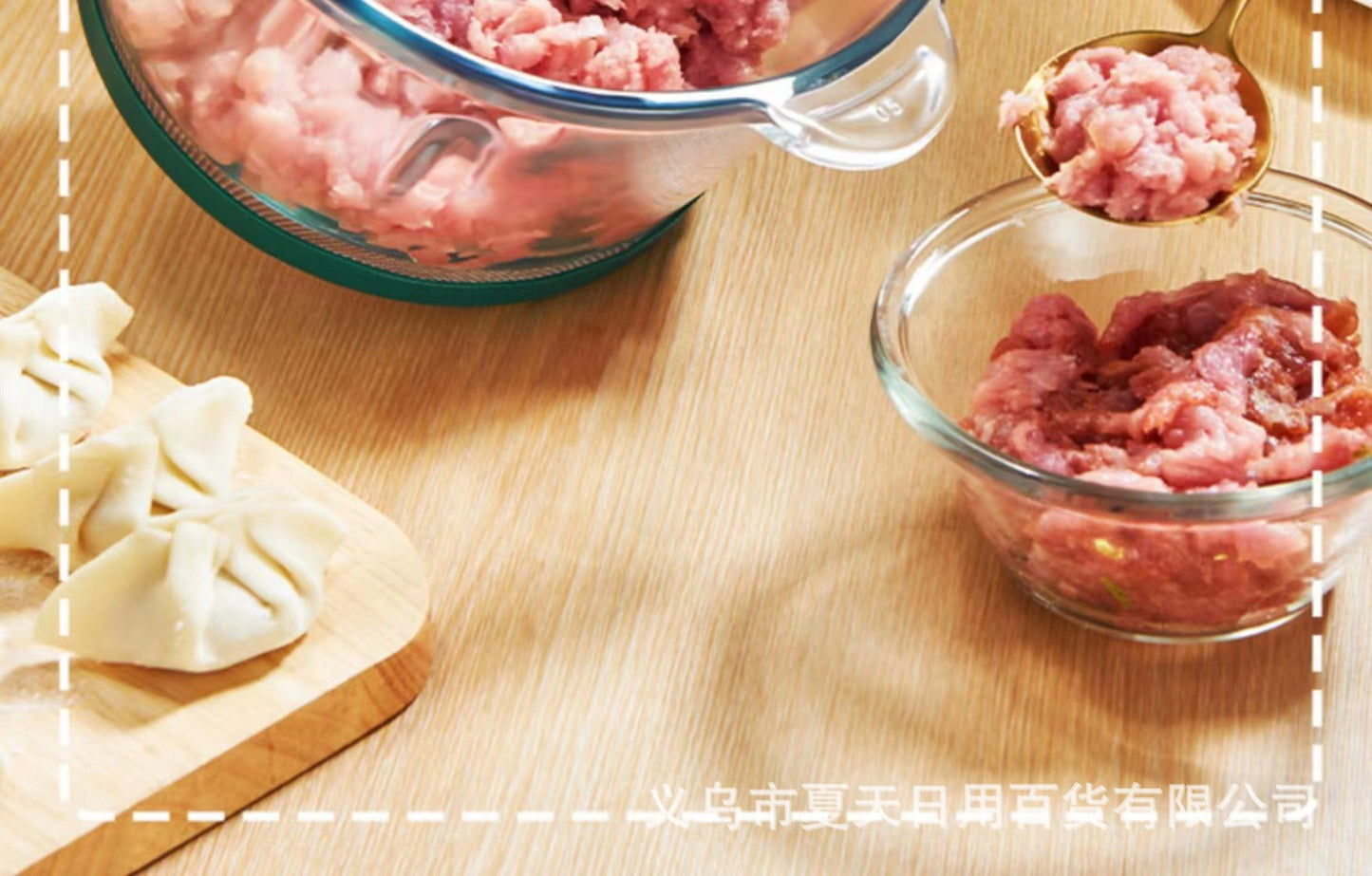 Glass Meat Grinder Household Electric Small Chopper Multi-Functional Kitchen Blender Garlic Paste Meat Mincer Baby Food Processor