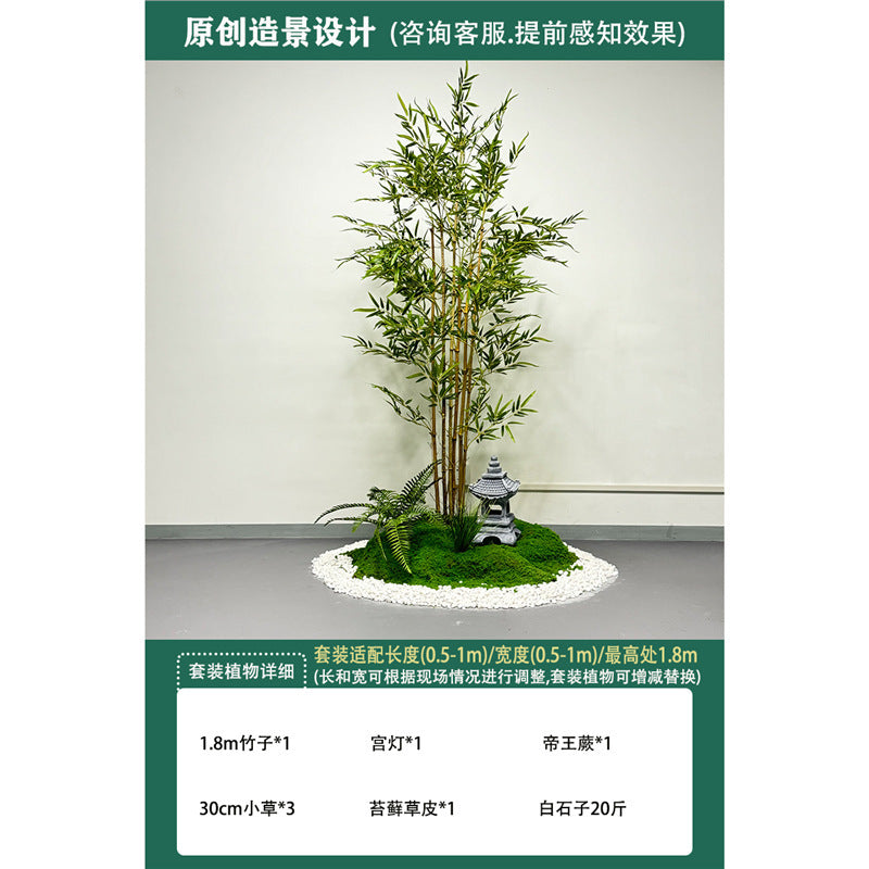 Artificial Plant Landscaping Large Anthurium Traveler's Palm Potted Plant Office Dining Room Staircase Under Cabinet Window Green Plant Decoration