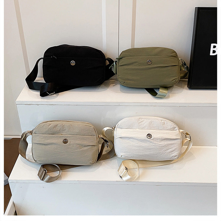 Casual texture niche design small square bag2025Spring New Fashionable Trendy Women's Single Shoulder Crossbody Bag