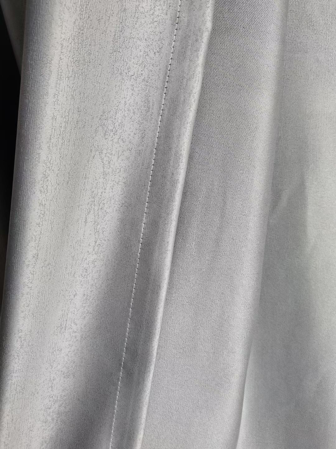 900/Liangzuo Nordic Diagonal Wood Grain Texture Jacquard Black Silk High Blackout Precision Curtains INS Finished Bedroom Furniture