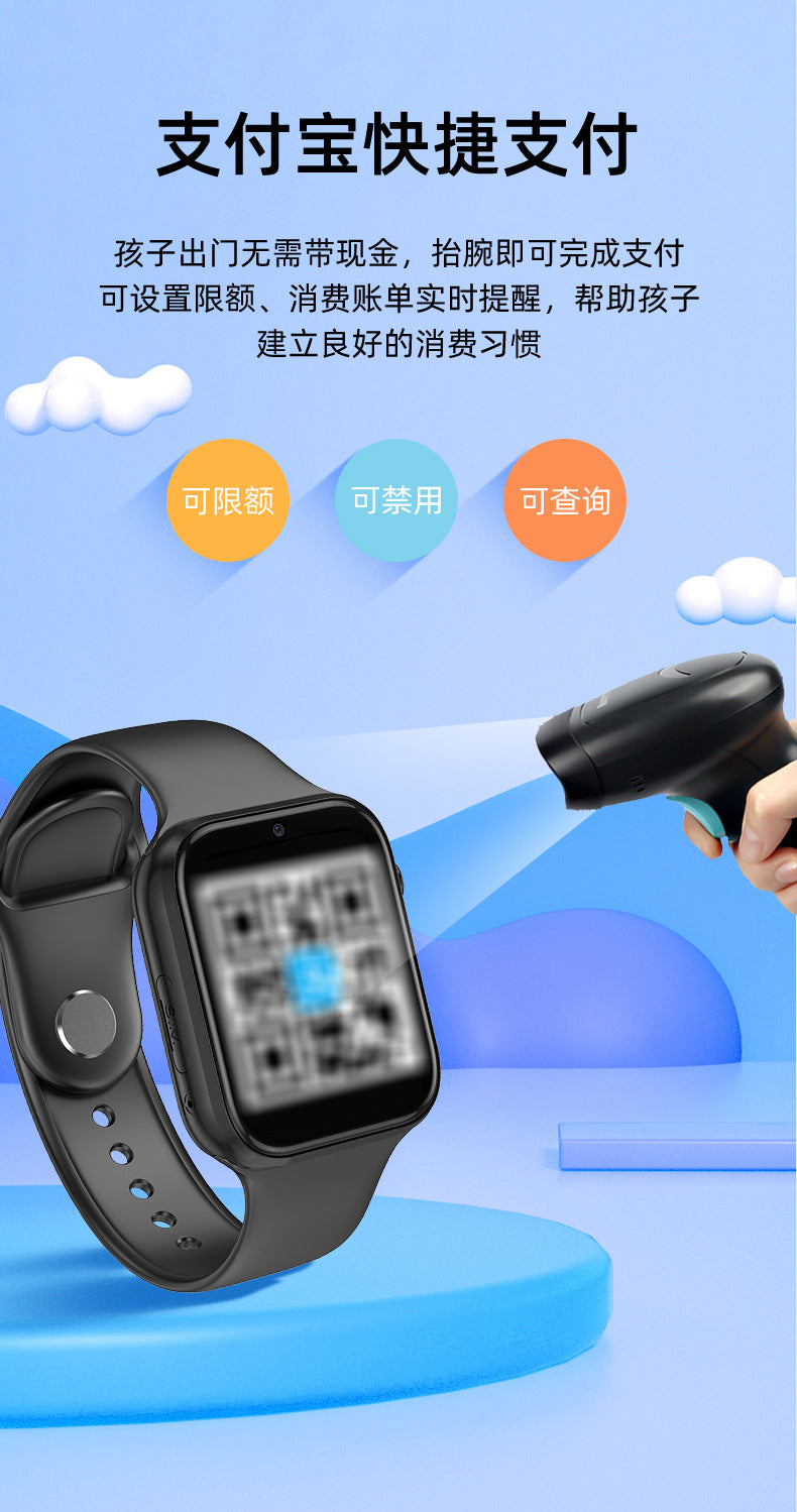 Children's Smart Watch Elementary School Student Genius Positioning4G Full Netcom Children's Phone Watch Amazon Cross-Border Exclusive