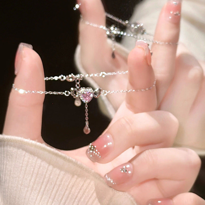 Korean Versatile Pearl Bracelet for Women ins Niche Style High-End Titanium Steel Bracelet Couple Bracelets Wholesale