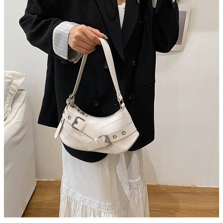 Women's Bag2025New Bag Niche Texture Baguette Bag Retro Underarm Bag Versatile ins Trendy Single Shoulder Crossbody Bag