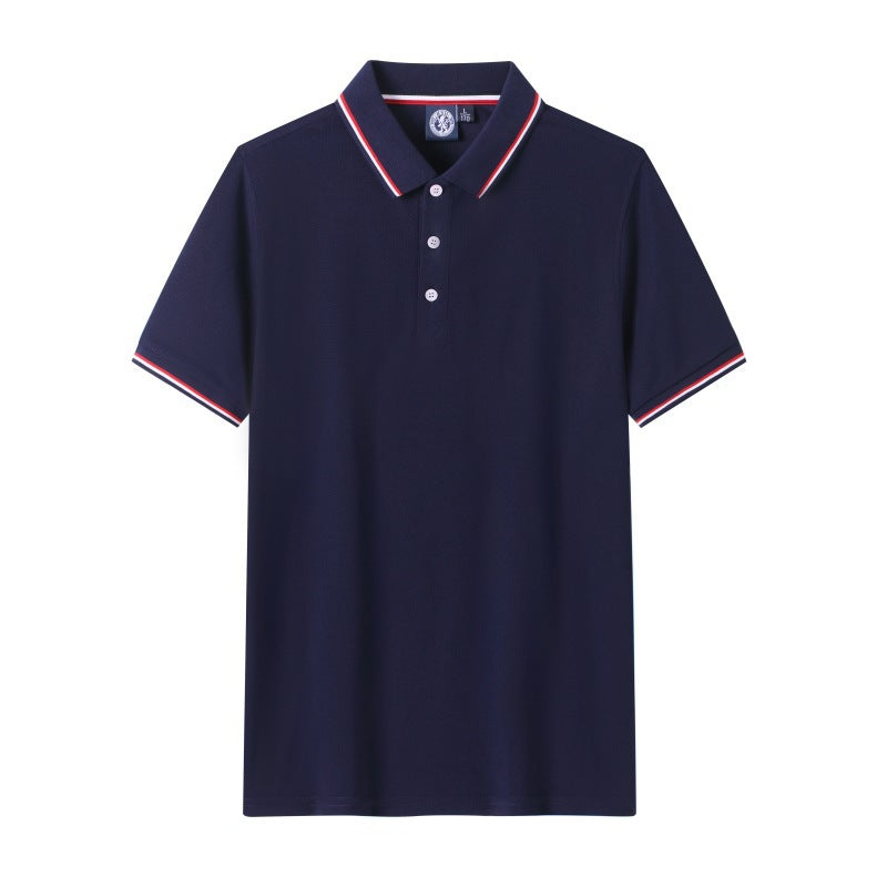 Short Sleeve polo Men's Summer Workwear Turn-down Collar Printed Work Shirt logo Patterned Advertising Shirt for Men polo Shirt
