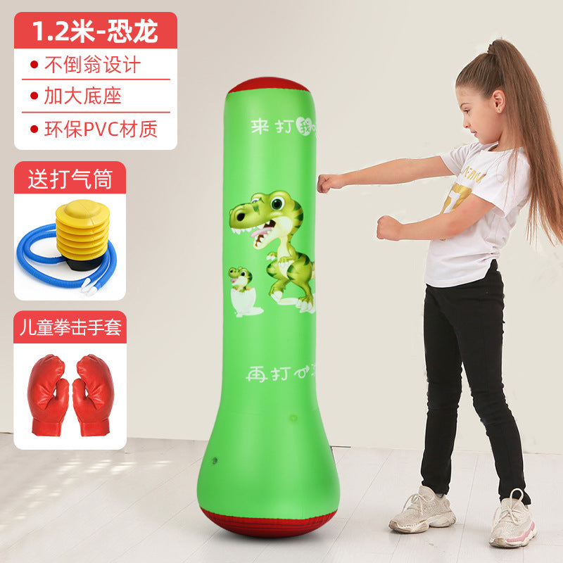 Inflatable Punching Bag Punching Column Standing Sandbag Adult Home Training Equipment Children's Equipment