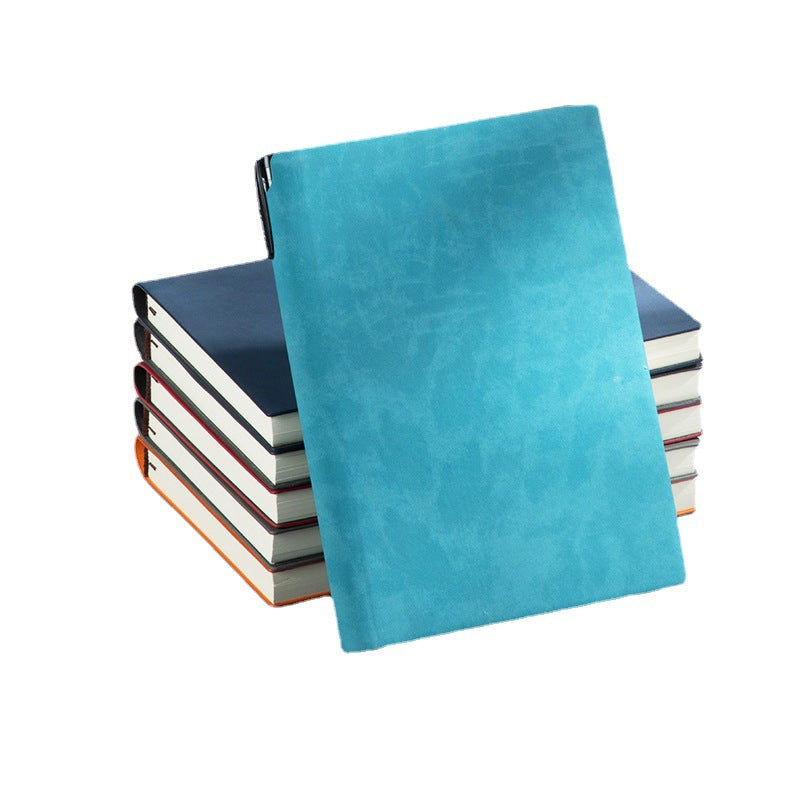 Custom Side Pen Slot Notebook logo Thickened Sheepskin Leather Notebook A5/A6Minimalist Business Journal