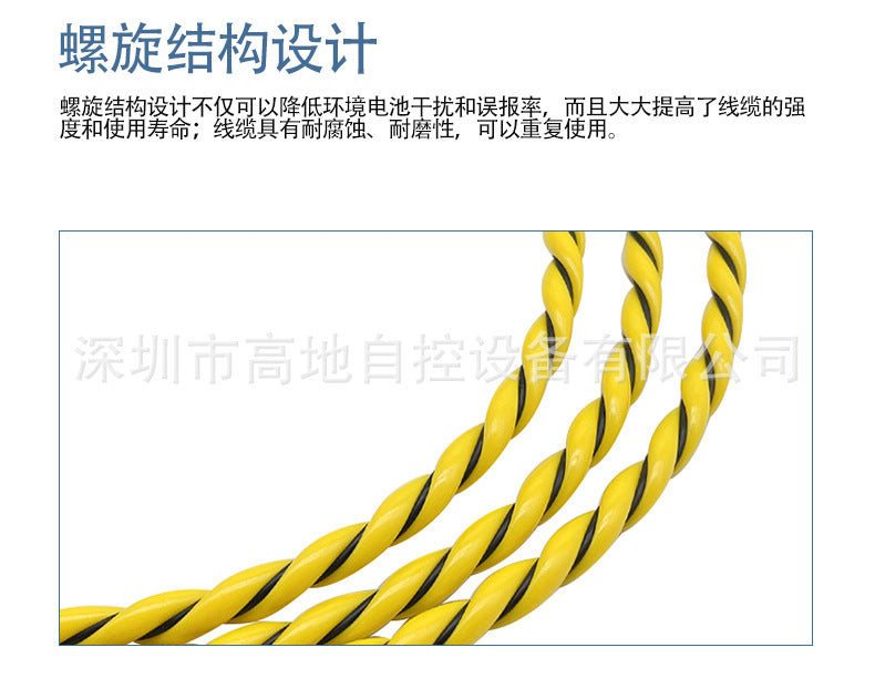 Non-Positioning Water Leak Detection Line Water Immersion Sensor Rope Machine Room Leak Monitoring with Leak Detection Controller Safety Monitoring