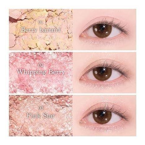 Capel Ice Cream Nine-Color Eyeshadow Palette Pearlescent Matte Rose Palette Under-eye Blush Oat Milk Tea Earth Pure Desire