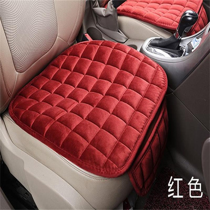 Winter 3-Piece No-Backrest __NS 99__h Car Seat Cushion – Front Non-Slip Grid Pattern