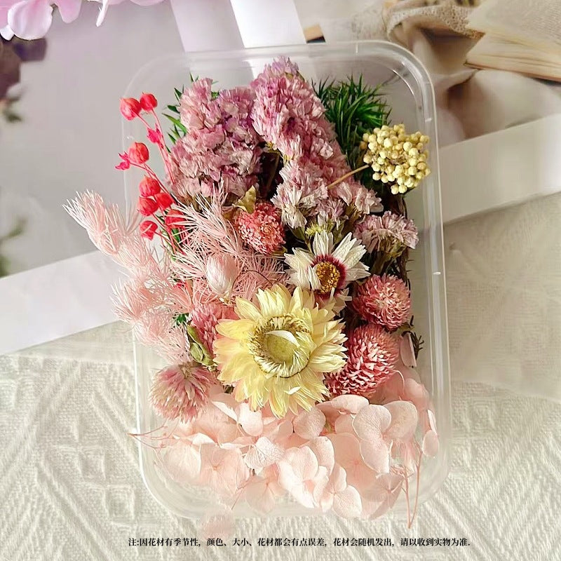 Dried Flowers Eternal Flowers Handmade Exquisite Material Kit Wreath Dried Flowers Trees Hydrangea Decoration Eternal Dried Flowers Material