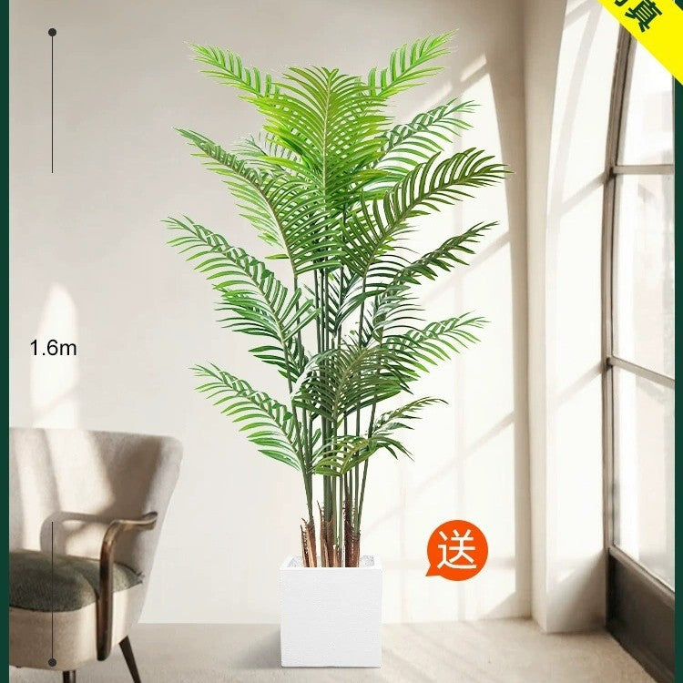 Artificial Green Plant High-End Light Luxury Anthurium Floor Potted Fake Flower Tree Indoor Living Room Bionic Plant Decorative Ornament