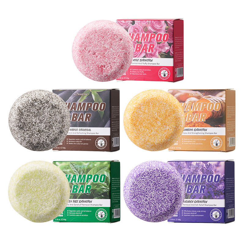 KORMESIC Flower Plant Refreshing Oil Control Shampoo Soap shampoo soap Cross-Border Foreign Trade Factory Wholesale