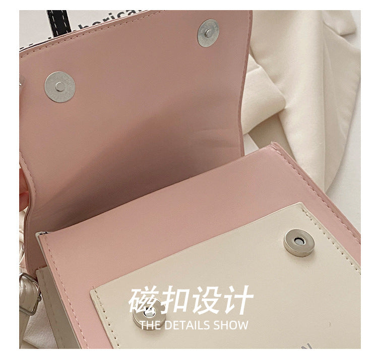Single Shoulder Double Shoulder Women's Bag2025New Fashionable Girly Casual Multi-use Small Square Bag Spring Summer Hot-selling Women's Bag