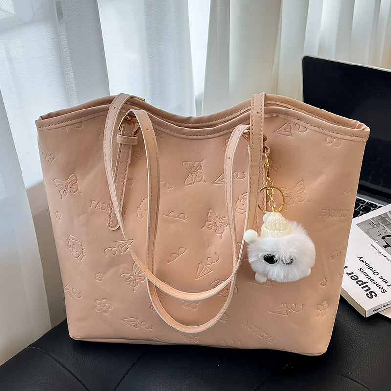 Women's High-Grade Bag2025Spring Birthday Gift Puppy Tote Bag Large Capacity Women's Bag Commuting Crossbody Bag