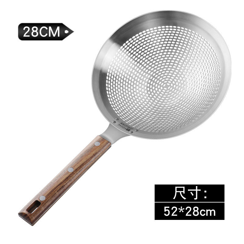Extra Large Thickened Stainless Steel Strainer for Home Use, Noodle Strainer, Dumpling Strainer, Large Kitchen Oil Strainer, Sieve