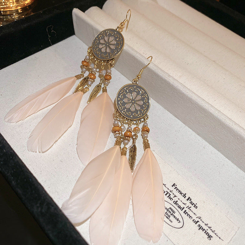 Bohemian Style Earrings for Women2025New Hot-Selling High-End Ethnic Style Unique Exaggerated Earrings Elegant Ear Jewelry