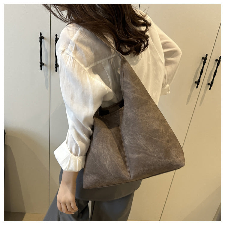 European and American Style Large Capacity Women's Bag2025Summer New Fashionable Single Shoulder Tote Bag Casual Underarm Bag