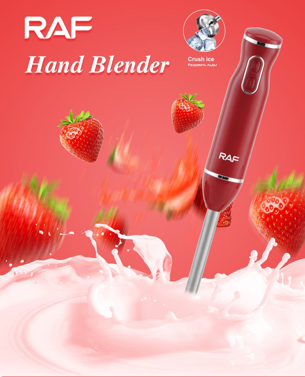 European Standard5Combination1Multifunctional Kitchen Handheld Cooking Stick Baby Food Electric Stirring Stick Milk Juicer Meat Grinder