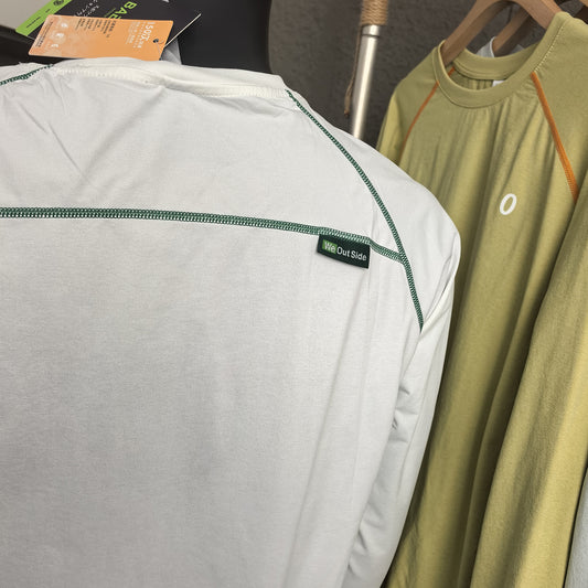 25Autumn New Color-Block Sunscreen!Men's Thin Quick-Dry Sports Cycling Outdoor Cool Feel Raglan Sleeve Base Shirt Long Sleeve T T-shirt